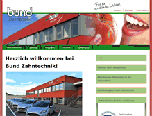 Tablet Screenshot of bund-zahntechnik.de